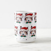 シェルティー犬種のクリスマス星 コーヒーマグカップ (中央)