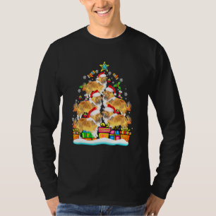 シェルティー クリスマスツリー サンタ帽子 飾り Xmas Tシャツ
