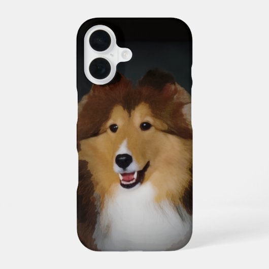 シェルティー スマホケース iPhone 16ケース (裏面)