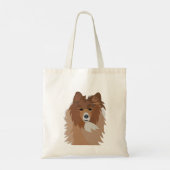 シェルティー 犬 トートバッグ (裏面)