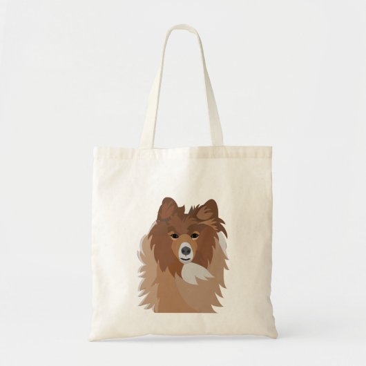 シェルティー 犬 トートバッグ (正面)