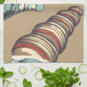 シェルトリオオンカーキ キッチンタオル (折り畳み)