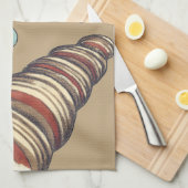 シェルトリオオンカーキ キッチンタオル (四つ折り)