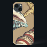 シェルトリオオンカーキ iPhone 13ケース<br><div class="desc">ミーガン・メイガーは彼女のアート作品シンプルで知られている。黄色い素晴らしヒトデと青と赤のコンチシェルで海の命を捉えた装飾芸術のイメージ。ザズル素晴らし製品のカーキ色でこのアートプリントを今日取得。</div>