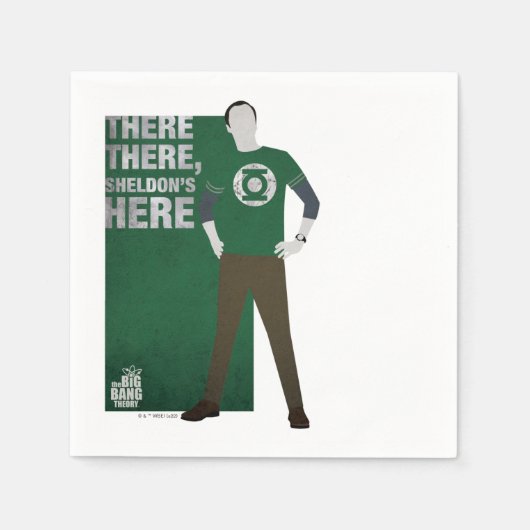 シェルドンが来た スタンダードカクテルナプキン (正面)