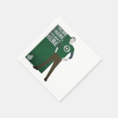 シェルドンが来た スタンダードカクテルナプキン (角)