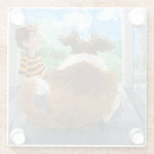 シェルドンとダヴィリラックスーの ガラスコースター (裏面)