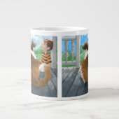 シェルドンとダヴィリラックスーの ジャンボコーヒーマグカップ (正面)