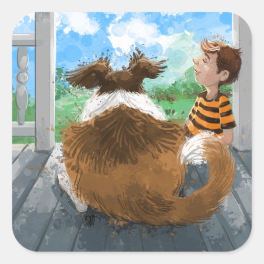 シェルドンとダヴィリラックスーの スクエアシール (正面)