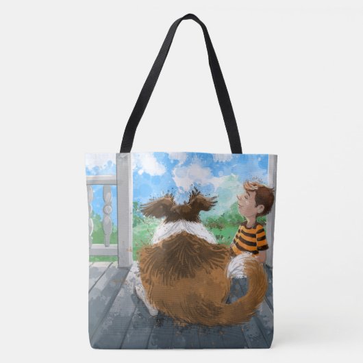 シェルドンとダヴィリラックスーの トートバッグ (正面)