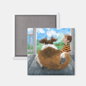 シェルドンとダヴィリラックスーの マグネット (正面/裏面)