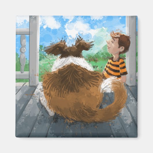 シェルドンとダヴィリラックスーの マグネット (正面)