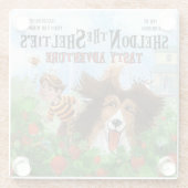 シェルドンシェットランド・ シープドッグ ガラスコースター (裏面)