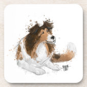 シェルドンシェットランド・ シープドッグ コースター (正面)