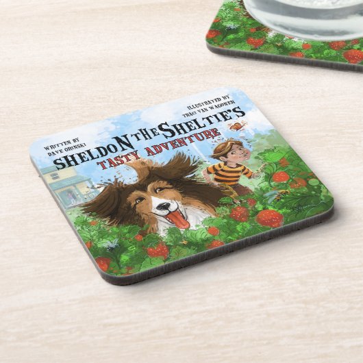 シェルドンシェットランド・ シープドッグ コースター (左側)