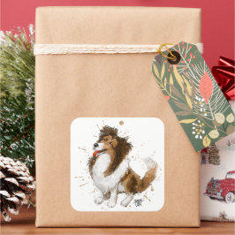 シェルドンシェットランド・ シープドッグ スクエアシール