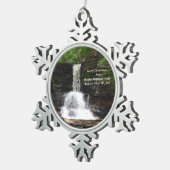 シェルドンレイノルズ滝ズ、クリスマス飾り スノーフレークピューターオーナメント (右)