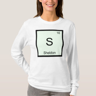 シェルドン名 化学元素 周期表 Tシャツ
