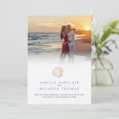 シェルハートアート水カラービーチ結婚式 セーブザデート (スタンド正面)