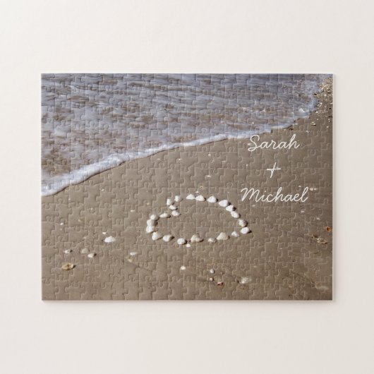 シェルハートオンザサンディビーチ ジグソーパズル (横)