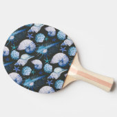 シェルパターンを持つサンゴ 卓球ラケット (横)