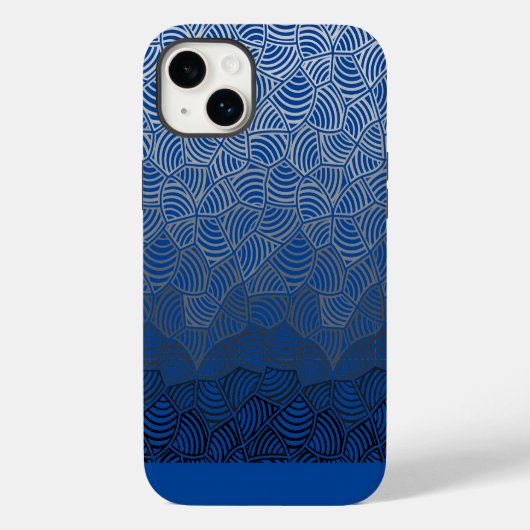 シェルパターン。04.w DBlue BG Case-Mate iPhoneケース (裏面)
