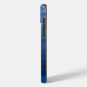 シェルパターン。04.w DBlue BG Case-Mate iPhoneケース (裏面 / 左)