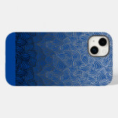 シェルパターン。04.w DBlue BG Case-Mate iPhoneケース (裏面 (横))