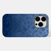 シェルパターン。04.w DBlue BG Case-Mate iPhoneケース (裏面 (横))