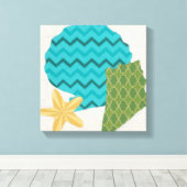 シェルパターンII キャンバスプリント (インサイチュ (ウッドフロア))