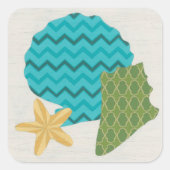 シェルパターンII スクエアシール (正面)