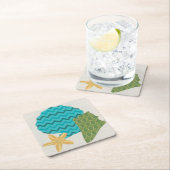 シェルパターンII スクエアペーパーコースター (インサイチュ)