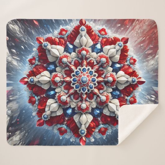 シェルパブランケットとノルウェー色デザイン シェルパブランケット (正面(横))