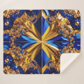 シェルパブランケットスウェーデンカラーズデザイン シェルパブランケット (正面(横))