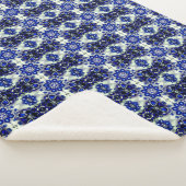 シェルパブランケットブルーホワイトカラーズデザイン シェルパブランケット (3/4)