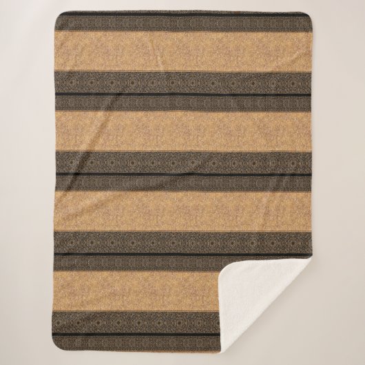 シェルパブランケットラージブラウンイエローストーン シェルパブランケット (正面)