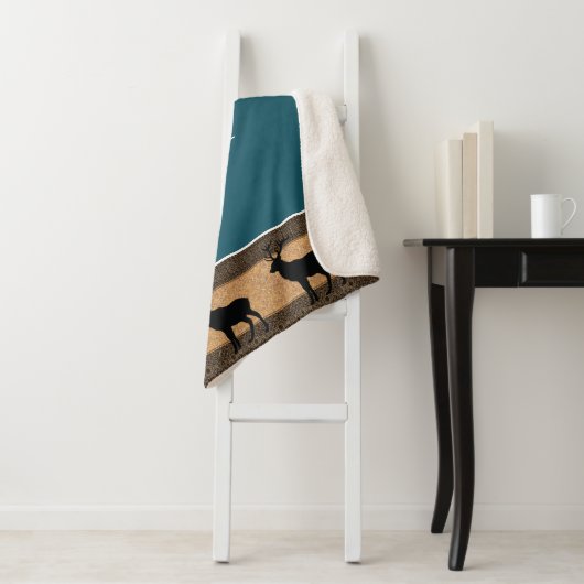 シェルパブランケット – ラージブラウンイエローストーンエルク (インサイチュ)