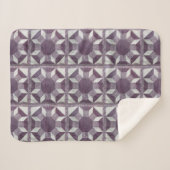 シェルパブランケット – 紫キルトパターン (正面(横))