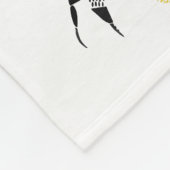 シェルパーソナライズされたパビーハニーコームスローブラネット フリースブランケット (角)