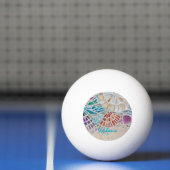 シェルパーソナライズされたモザイク 卓球ボール (ネット)