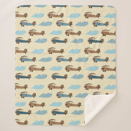 シェルパ毛布おもちゃ飛行機 シェルパブランケット