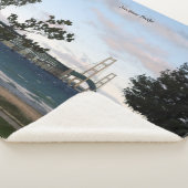 シェルパ毛布の木が付いたマッキナックブリッジ シェルパブランケット (3/4)