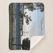 シェルパ毛布の木が付いたマッキナックブリッジ シェルパブランケット (正面)