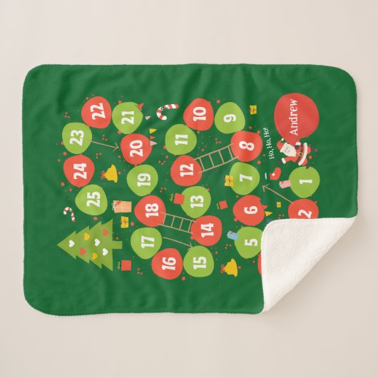 シェルパ毛布ギフトボードゲームスライドとラダー シェルパブランケット (正面(横))