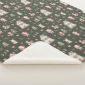 シェルパ毛布クリスマスパターン シェルパブランケット (3/4)