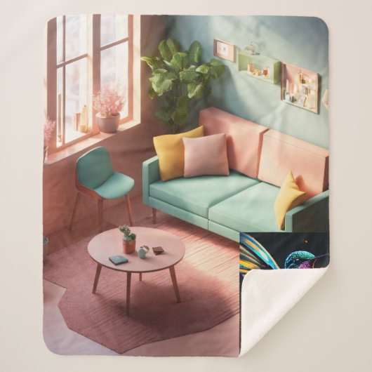 シェルパ毛布 シェルパブランケット (正面)