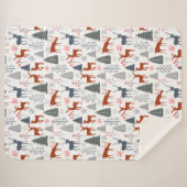 シェルパ毛布 – スカンジナビアのクリスマス シェルパブランケット (正面(横))