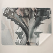 シェルパ毛布TEEマウンテンレイクシーングラフィック シェルパブランケット (正面(横))