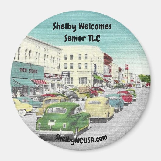 シェルビーがシニアTLCマグネットを歓迎 マグネット (正面)