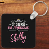 シェルビーもちろん私の名素晴らし前 キーホルダー (裏面)